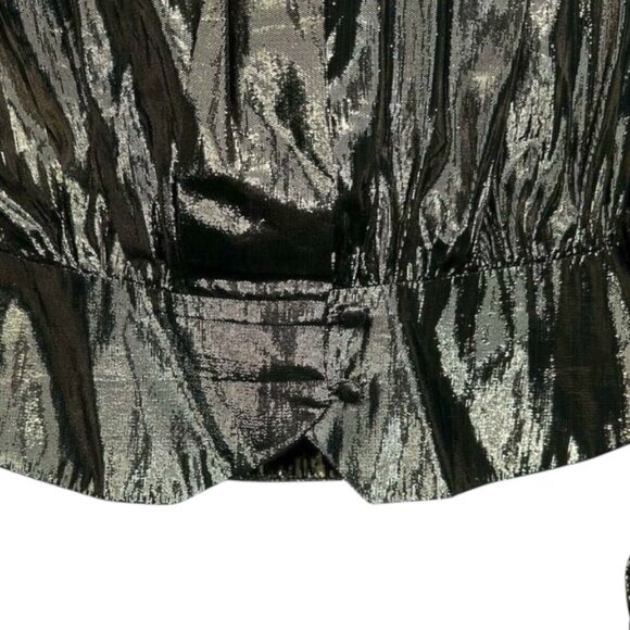 Vintage Helene St. Marie Metallic Gold Lame Blouse - Picture 2 of 7